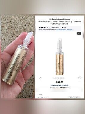 Dr. Dennis Gross DermInfusions Plump + Repair Tinted Lip Treatment